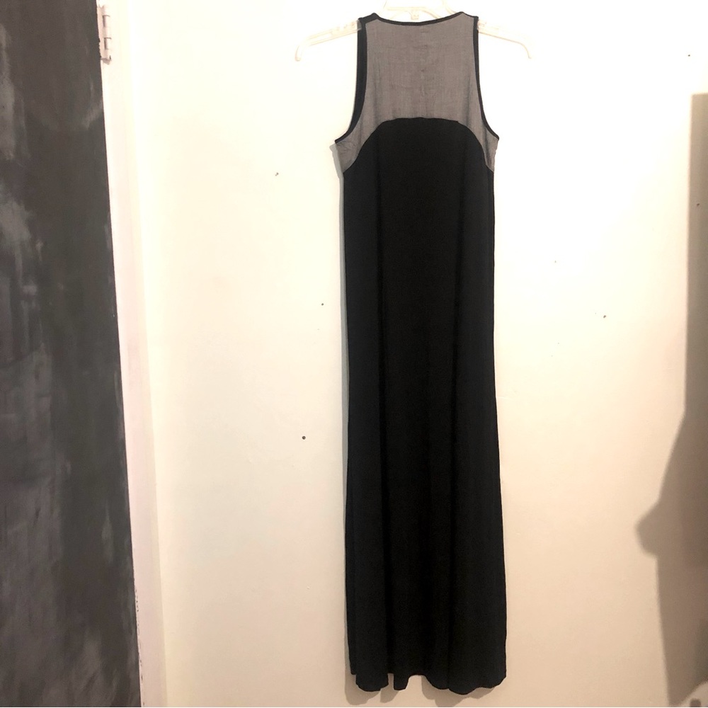 Vince Chambray Maxi Tank Top Dress w/ Gray Textured Fabric in Top Back, size M. - Picture 3 of 8